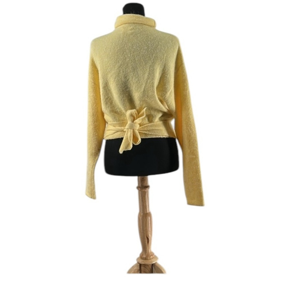 Aritzia Wilfred Lorin sweater Pastel Knit Tie Waist alpaca Pullover Size XXS - Picture 9 of 10